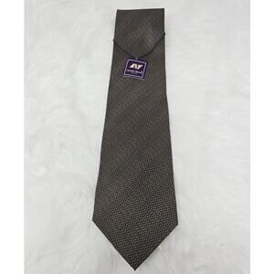 Laurant Benon Paris Men's Tan 100% Silk Tie